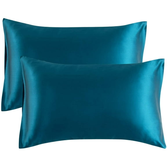 King Size (20x36 inches) Satin Pillowcase (2 Pack)