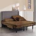thumbnail image 1 of King Size 28" Split Top Flex Head 4-PCs Sheet Set Fits 7-12" Deep Pocket, 500-TC Egyptian Cotton (Leopard Print), 1 of 6