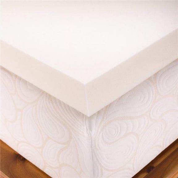 King Size 3 Inch Thick  Medium Firm Conventional Polyurethane Foam Mattress Pad Bed Topper Made in the USA