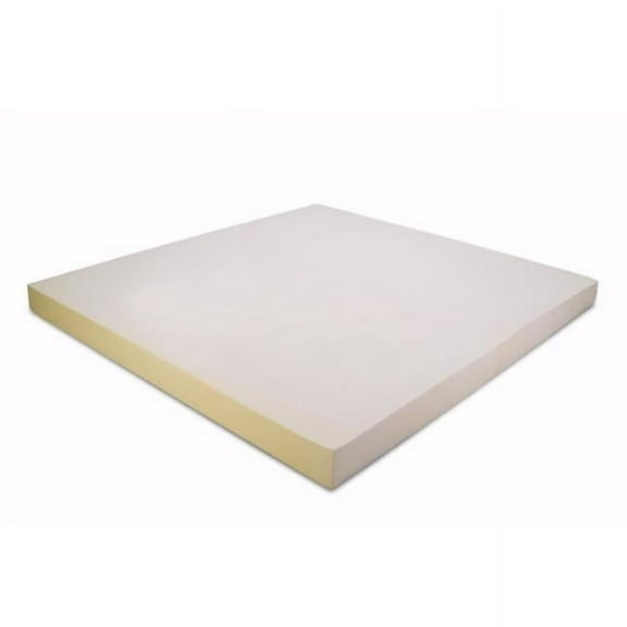 King Size 4 Inch Thick 3 Pound Density Visco Elastic Memory Foam Mattress Pad Bed Topper Made in the USA