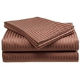 thumbnail image 1 of King Size 4 Pc Bedding Set - 1800 Series Hypoallergenic Wrinkle Free Bed Linens with Brushed Luxury Microfiber  Includes 2 Pillows1 Fitted1 Flat Bed Sheet Egyptian Quality Collection - Coffee, 1 of 14