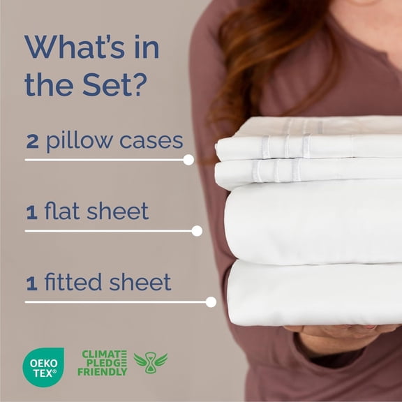 King Size 4 Piece Sheet Set - Ultra Soft Cooling Breathable Microfiber Bedding with Deep Pockets for Luxury Hotel Feel