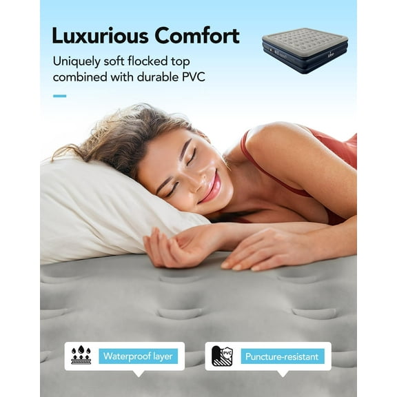 King Size Air Mattress with Built in Pump