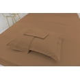 thumbnail image 1 of King Size Bamboo Derived Rayon Bed Sheet Set - Softer than Cotton Sheets King Size - Wrinkle Free - 16" Deep Pockets - 4 Piece - 1 Fitted Sheet, 1 Flat, 2 Pillowcases King Brown, 1 of 5