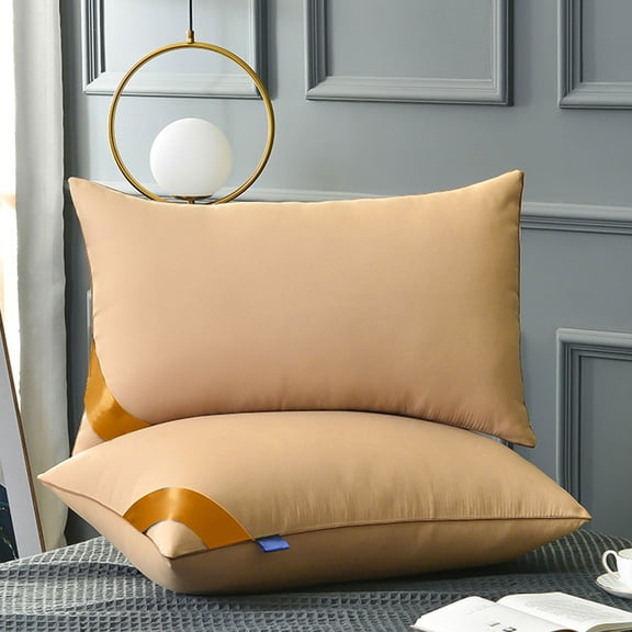 King Size Bed Pillows Set of 2, Gusseted Pillows for Sleeping, Down Alternative Fluffy Pillows for Back, Stomach & Side Sleepers, Machine Washable Hotel Quality Bed Pillows