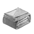 thumbnail image 1 of King Size Blanket 108x90 Grey Lightweight Throw for Bed - Soft Flannel, Breathable, Machine Washable - All Season Cozy Warm Blanket, 1 of 1