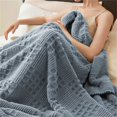 thumbnail image 1 of King Size Blanket Cozival Extra Large Fleece Throw Blanket 200X230Cm, Textured Cozy Fuzzy Nap Blanket for Office, Soft Warm Cover for Sofa Bed, Lightweight, Plush Throw Blanket, D, 1 of 9
