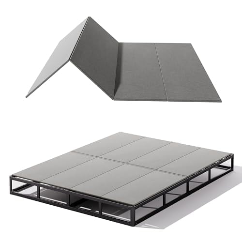 King Size Bunkie Board for Mattress Support, Low Profile Lightweight Breathable Bed Board with Noise Reduction and Full Coverage Design