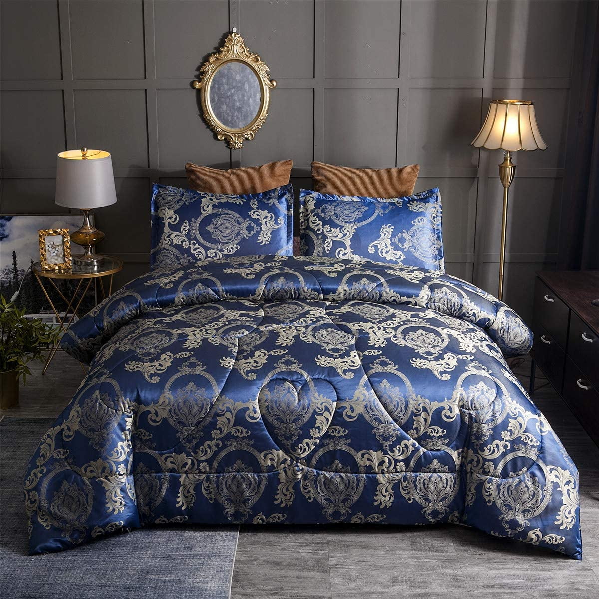 King Size Comforter Set All Season Gold Bedding Comforter Sets Silk