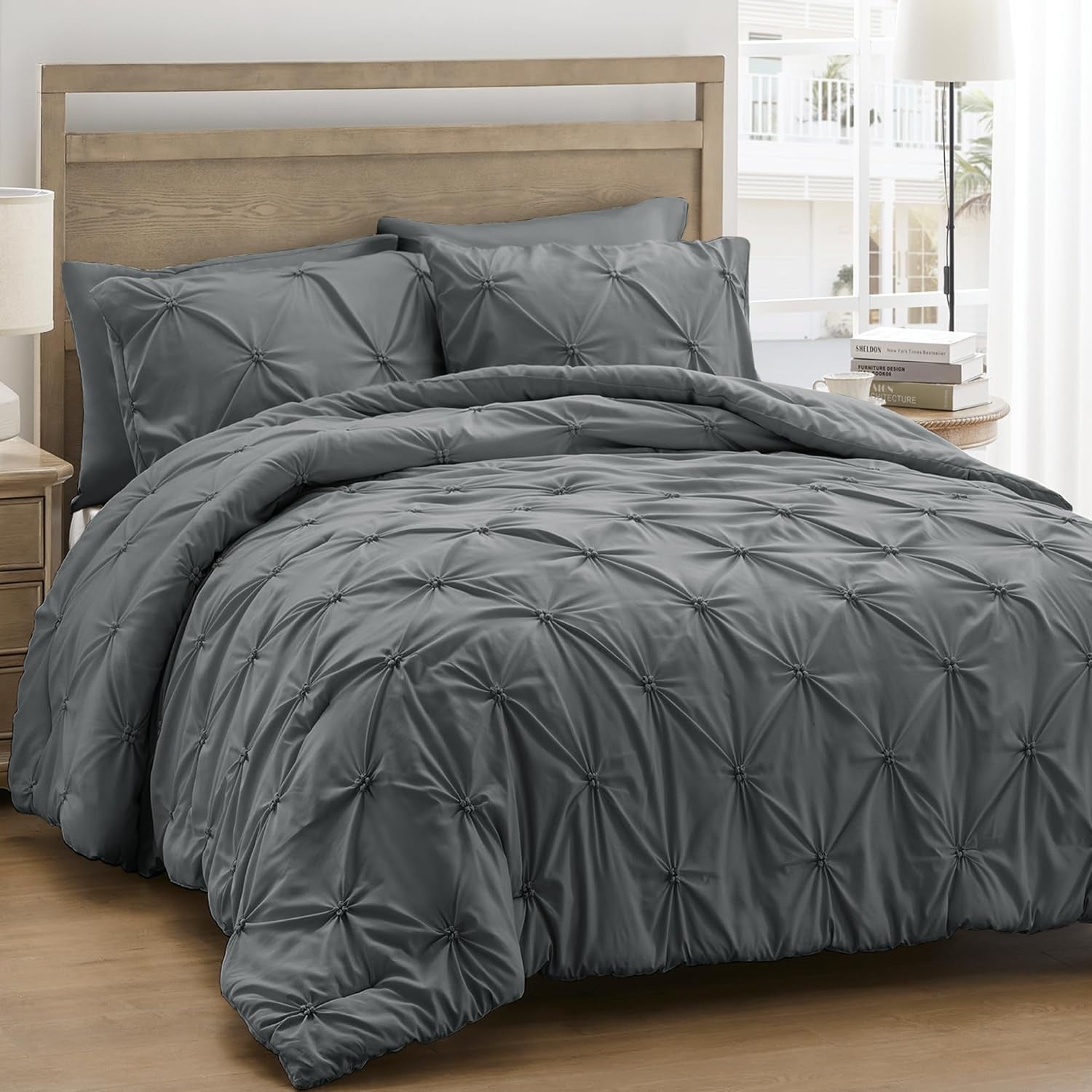 King Size Comforter Gray
