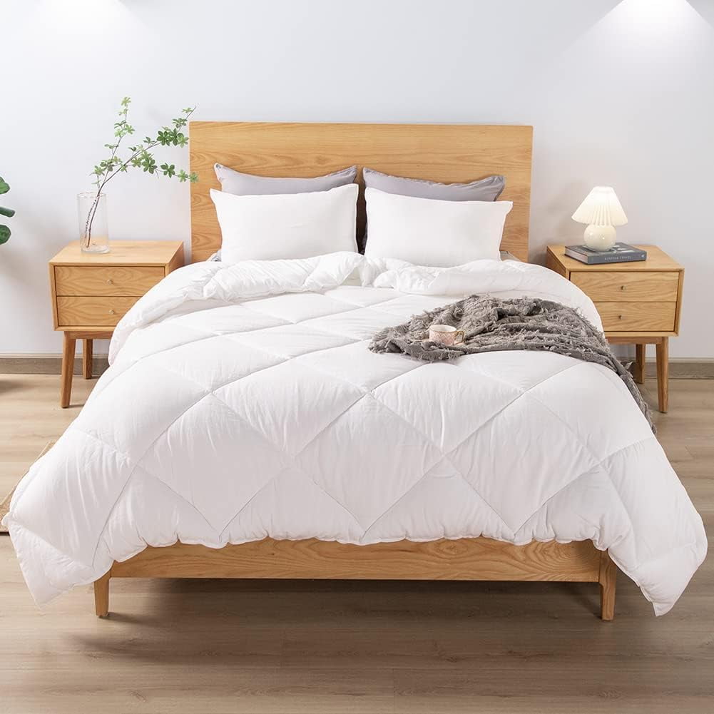 King Size Comforter Set White Bedding Comforters & Sets Fluffy Down