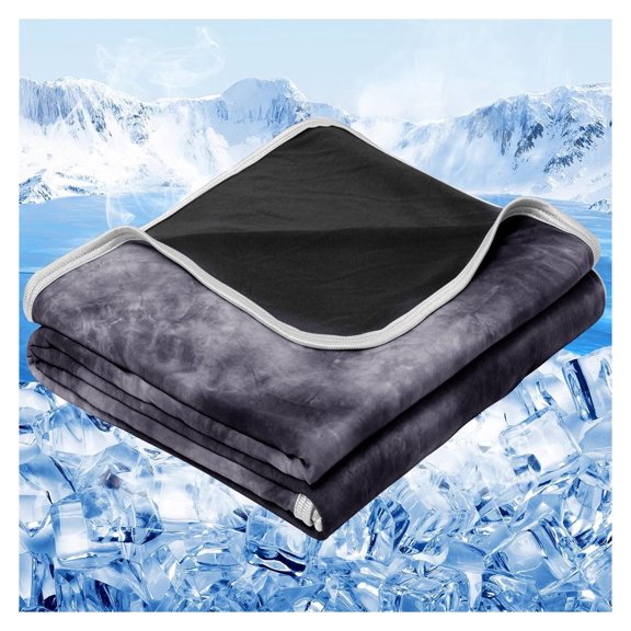 King Size Cooling Blanket 90x108 Inch Lightweight Sleep Blanket for Hot Sleepers, Thin Cold Comforter with Tie Dye Pattern for Summer Bed Couch and Air Conditioner Use
