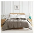 thumbnail image 1 of King Size Down Alternative Comforter, Oversized Cal/King Comforter, Hotel Bedding, All Season, Wrinkle Free Bedding, Dark Taupe Comforters, 1 of 9