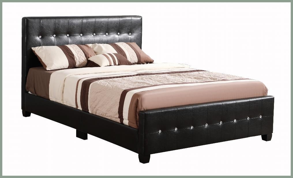 King Size Durable Platform Bed Frame, Stylish Black Transitional Design for Master Bedroom