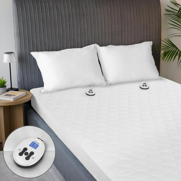 King Size Electric Heated Mattress Pad, 12 Heat Settings, 12hr Auto Shut-Off, Fast Heating, Machine Washable