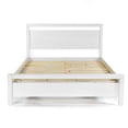 thumbnail image 1 of King Size FarmHouse Traditional Rustic White Platform Bed, 1 of 2