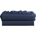 thumbnail image 1 of King Size Fitted Sheet 1 Piece - 400 Thread Count - 100% Egyptian Cotton - 14" Deep Pocket Fully Elastic Sheet - Navy Blue Solid., 1 of 4