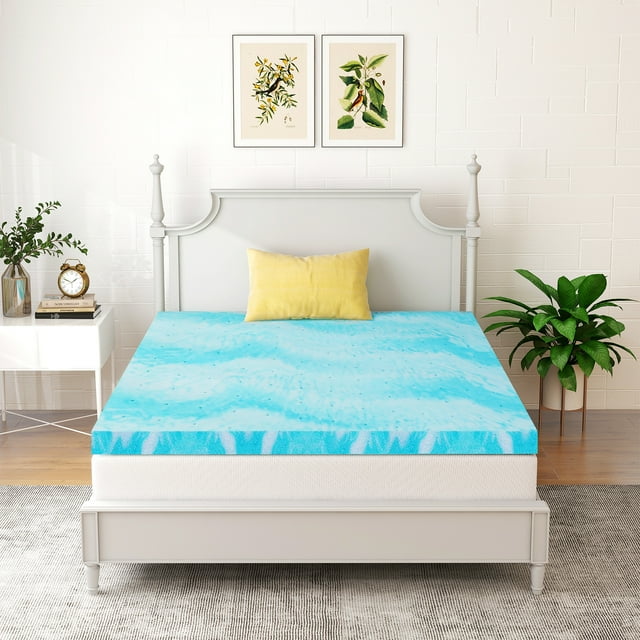 Aidoly King Size Gel Memory Foam Mattress Topper 3 inch, Pressure