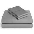 thumbnail image 1 of King Size Giza Sheets - Premium 400-Thread-Count Soft 100% Pure Giza Egyptian Cotton 4PC Bed Sheet Set, 15" Inches Deep Pockets - Light Grey, 1 of 7