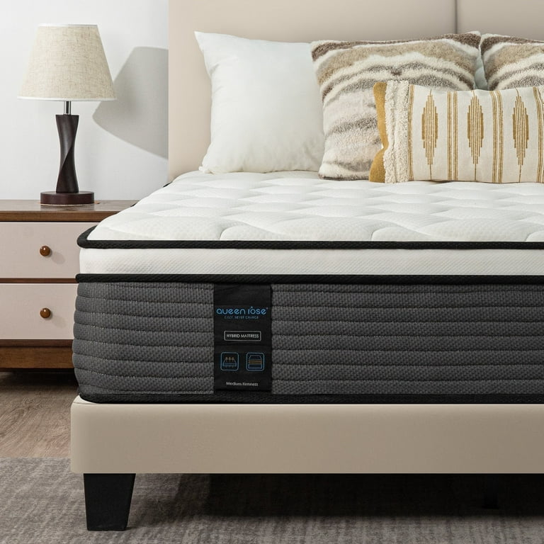 12 in Hybrid Mattress in A Box with Gel Memory Foam Back Pain Relief Cooling Medium Firm Support King