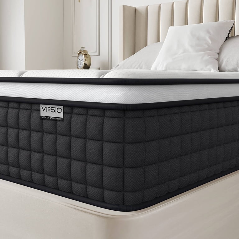 Inofia 10 Inch Full Size Hybrid Mattress - Memory Foam & Innerspring, Cool Bed In A Box