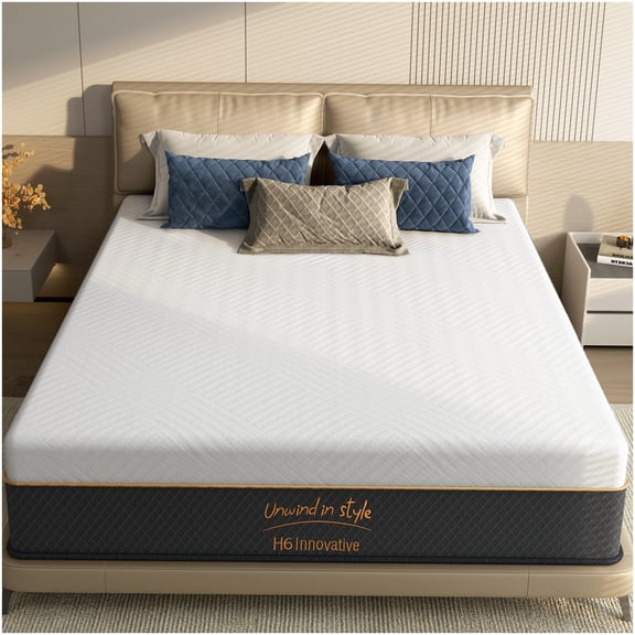 King Size Hybrid Mattress in a Box, 10 Inch Medium Firm Pocket Coil Bed for Master and Guest Bedrooms with Cooling Foam
