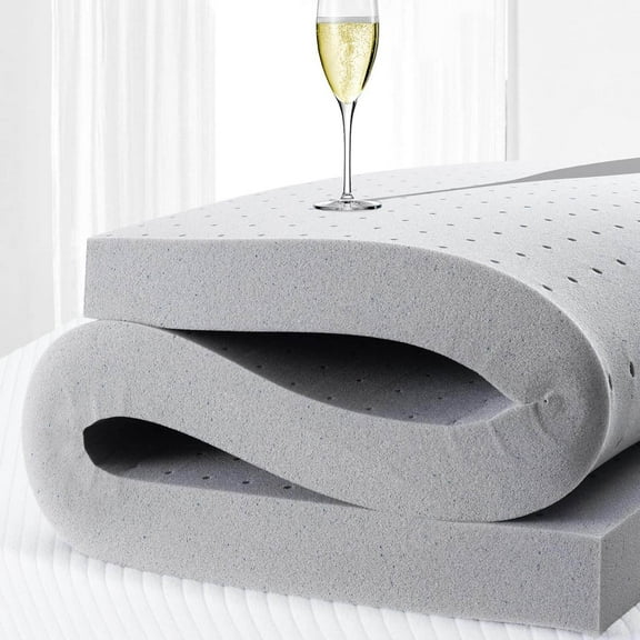 King Size Innerspring Mattresses, 2 Inch Mattress Topper King,Gel Memory Foam Mattress Topper Double Bed Topper for Soft & Cooling Sleep, Pressure Relieve, CertiPUR-US Certified