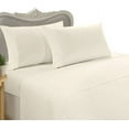 King Size, Ivory Solid/Plain, 1500 Thread Count / 1500TC Sateen Weave