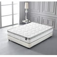 thumbnail image 1 of King Size Mattress - 10 Inch Cool Memory Foam & Spring Hybrid Mattress with Breathable Cover -Comfort Plush Euro Pillow Top - Rolled in a Box - Oliver & Smith, 1 of 3