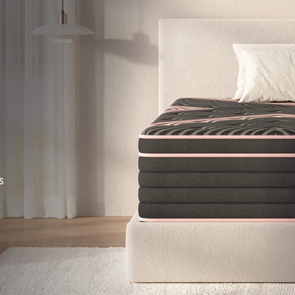 King Size Mattress,10 Inch Hybrid Mattress, Individually Pocketed Innerspring, Medium Firm