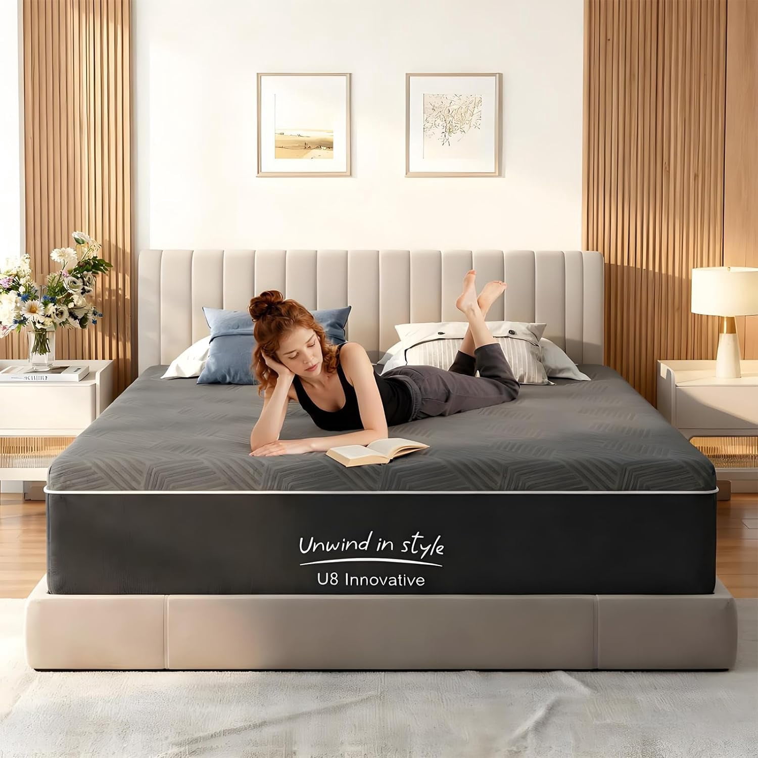 King Size Mattress, 12 Inch Gel Memory Foam Mattress in a Box with Breathable Removable Cover, Fiberglass Free, Pressure Relief, Medium Firm Mattress, CertiPUR-US Certified, 80"*76" (12 Inch, King)