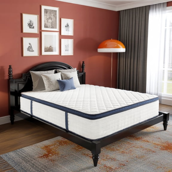 King Size Mattress, 14" Hybrid Cooling Gel Memory Foam Mattress, Pocketed Spring System for Maximum Pressure Relief & Airflow, Firm Support, Mattress in a Box