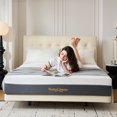 thumbnail image 1 of Babyqueen King Size Mattress, 12 Inch Cooling Gel Memory Foam Mattress in a Box, Medium Firm Support, Motion Isolation, Pressure Relief, CertiPUR-US Certified, 1 of 12