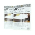 King Size Mattress Cover White Fitted Plastic Protector Lot of 2