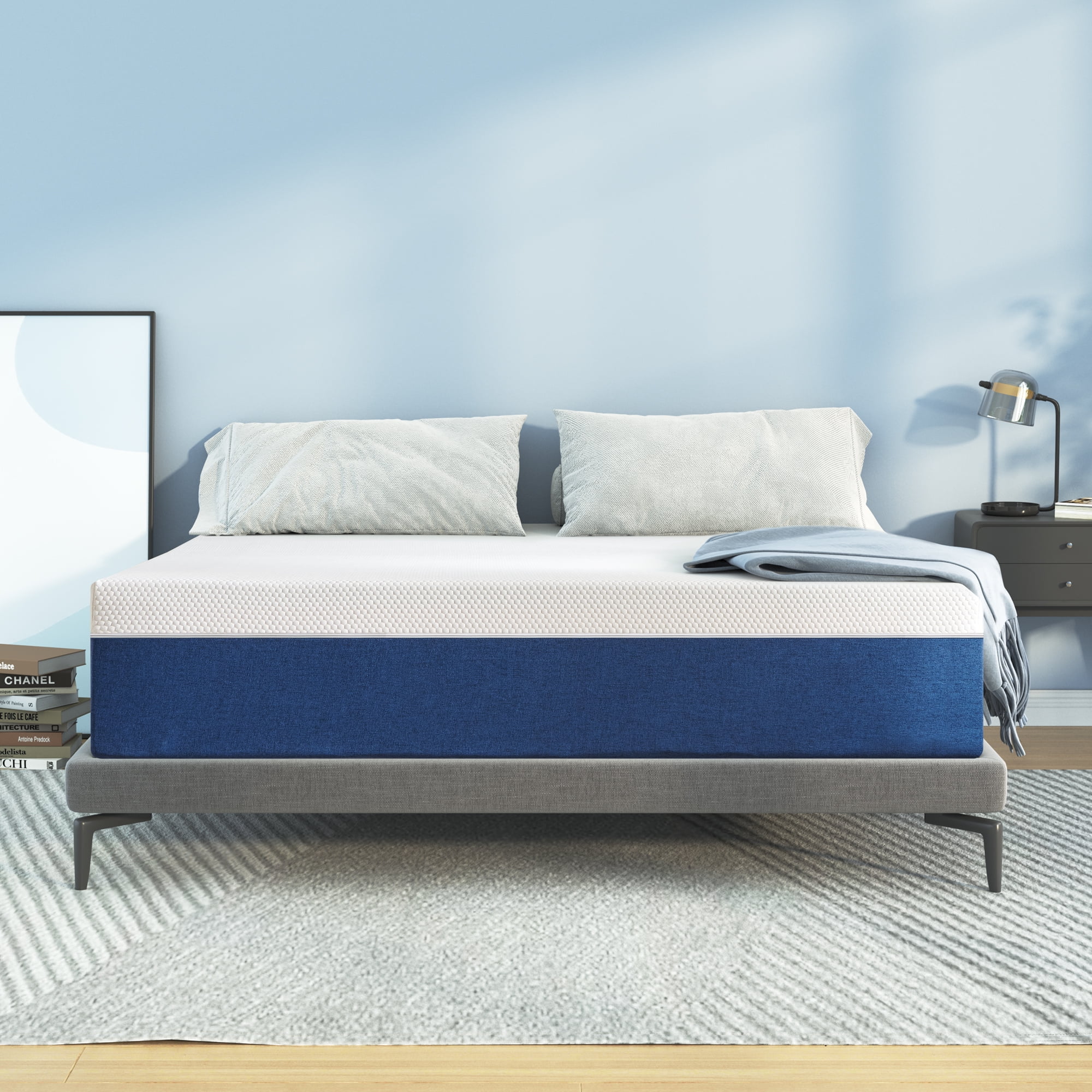 Lecuneey King Bed Mattress, 8" Cool Gel Memory Foam - Walmart.com