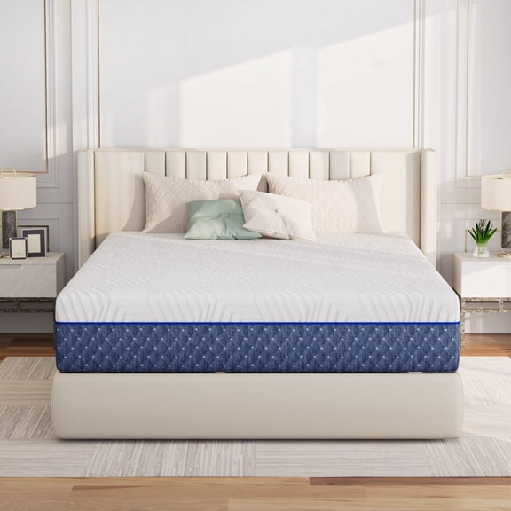 TechForma 14" King Gel Memory Foam Mattress, 14 inch Bed in a Box, Firm Support, Extra Thick Cooling Gel Layer, Pressure Relief, Motion Isolating, CertiPUR-US Certified
