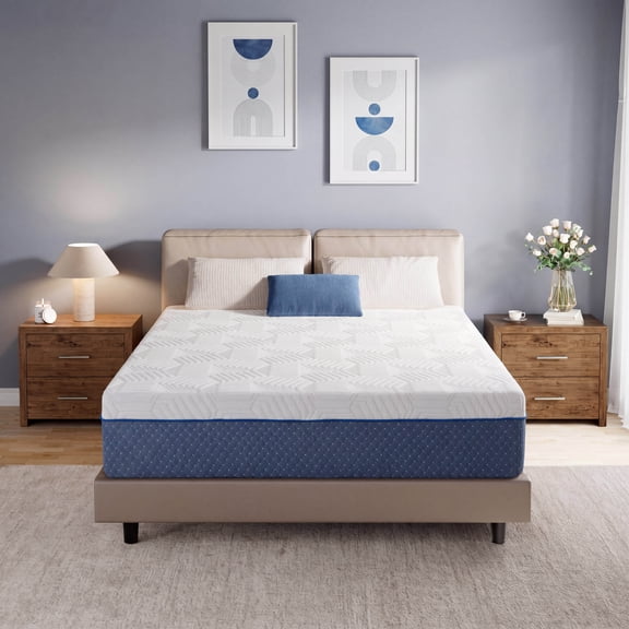 TechForma 14" King Gel Memory Foam Mattress, 14 inch Bed in a Box, Firm Support, Extra Thick Cooling Gel Layer, Pressure Relief, Motion Isolating, CertiPUR-US Certified