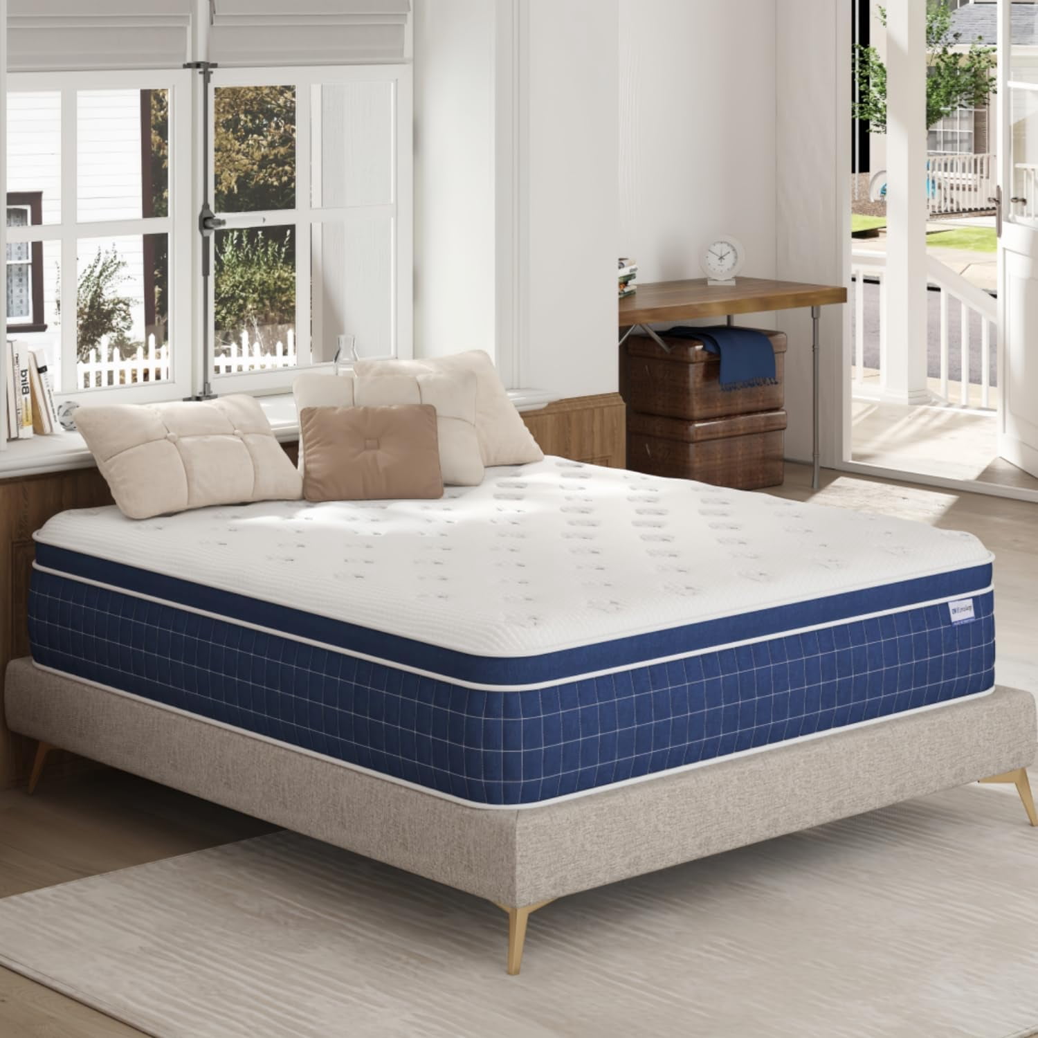 King Size Mattress Upgrade Strengthen 12 Inch Firm Hybrid King