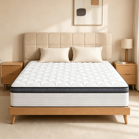 YunChuHome King Size Mattress in a Box, 12 Inch Cooling Gel Memory Foam Mattress Pressure Relief with Medium Firm Support, CertiPUR-US Certified