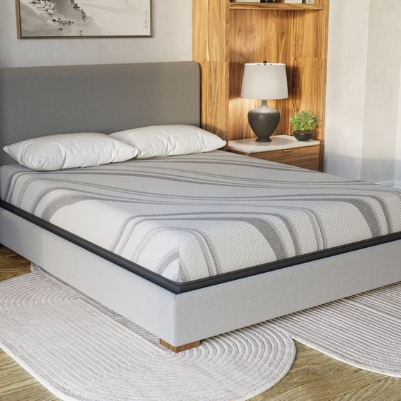 King Size Mattress with Certi - PUR Layer, Gel Memory Foam and Heat - Wicking Function
