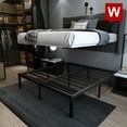 thumbnail image 1 of King Size Metal Platform Bed Frame with Extra Storage Space, 1 of 8