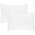 thumbnail image 1 of King Size Pillow Shams 20x36 Set of 2 White Pillow Sham 600 Thread Count 100% Natural Cotton King Pillow Sham, 1 of 4