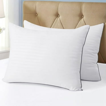 JUSTLET King Size Pillows Set of 2-Down Alternative Pillows for Side，Back，Stomach Sleepers，Breathable & Skin-Friendly，Machine Washable，20" x 36"