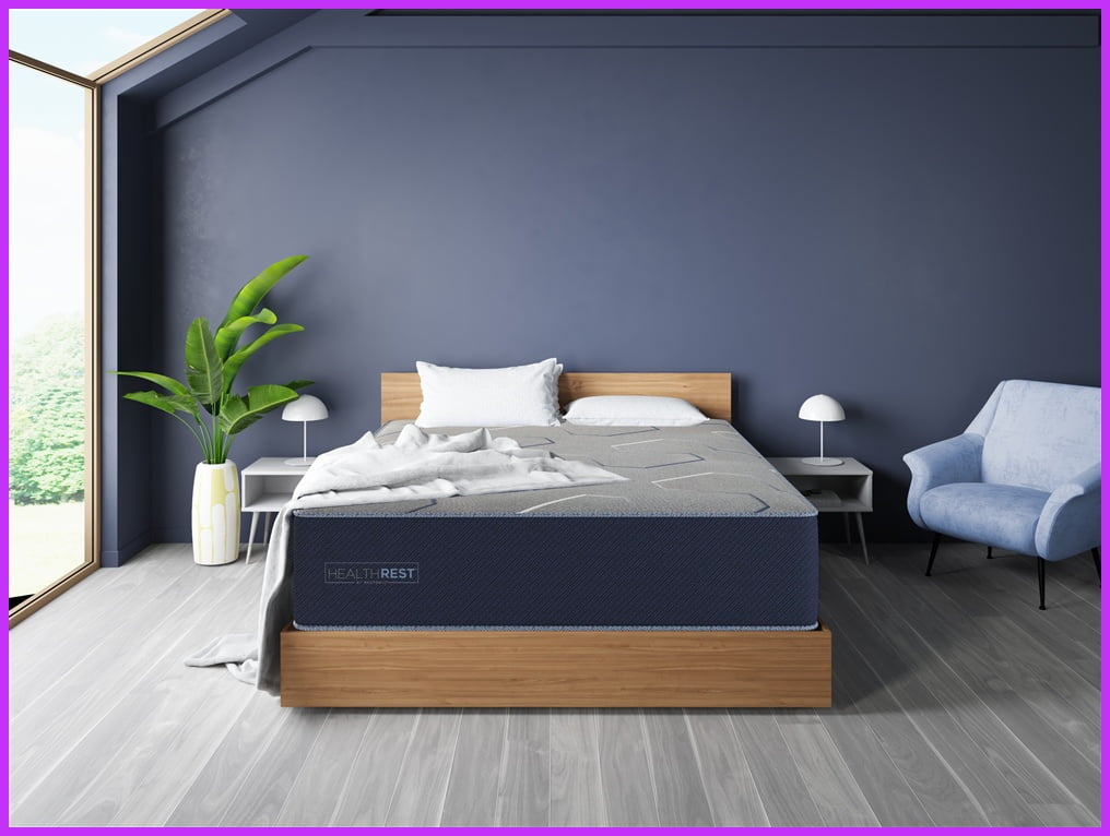 King Size Restonic HealthRest PolarBreeze Plush Mattress - TempaGel Gen II & Dual Cooling