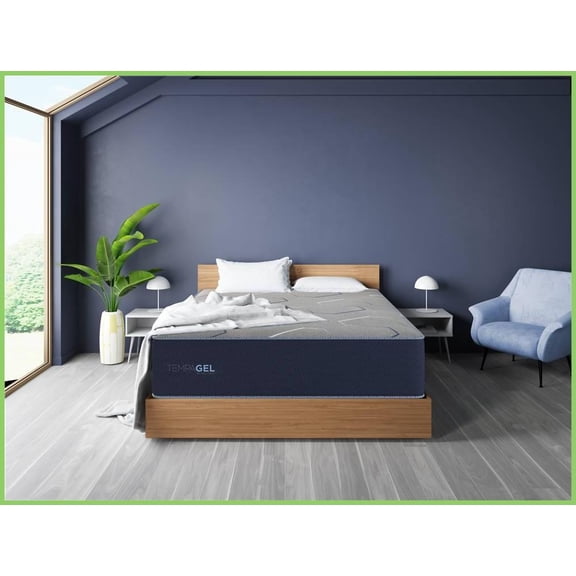 King Size Restonic TempaGel ChillRest Lux Firm Mattress - Dual Cooling Gel Memory Foam & Individually Wrapped Coils