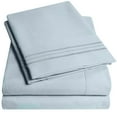 thumbnail image 1 of Sweet Home Collection 1800 Series Bed Sheets - Extra Soft Microfiber Deep Pocket Sheet Set - Misty Blue, Full, 1 of 6