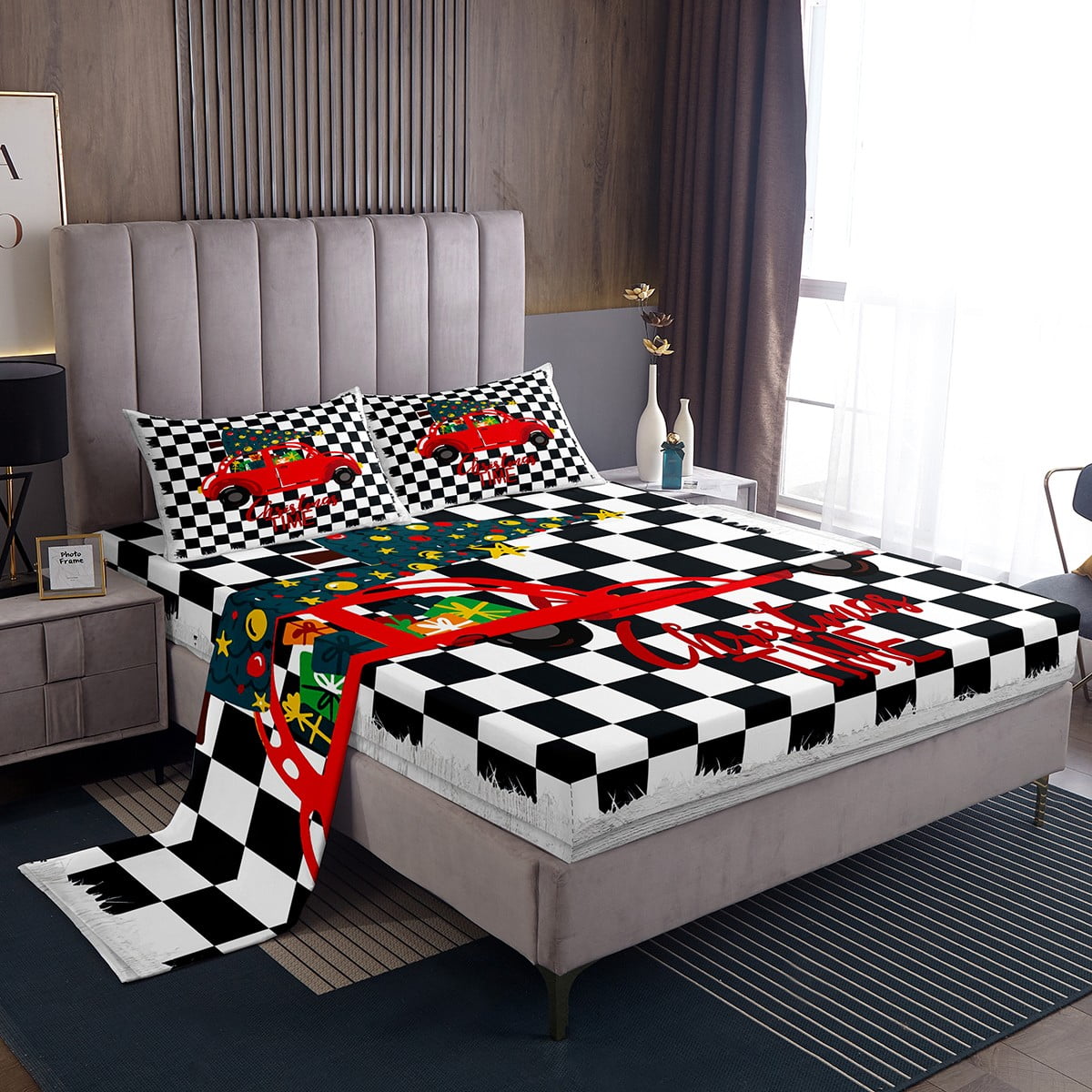 King Size Sheets Merry Christmas Sheet Set Xmas Gift Car Decorations