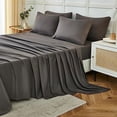 thumbnail image 1 of King Size Sheets Set 6 Piece,Hotel Luxury Super Soft 1800 Series Microfiber Grey Bed Sheets King Set-Wrinkle Free & Breathable-14 Deep Pocket Sheets for King Size Bed(King,Neutral Grey), 1 of 7