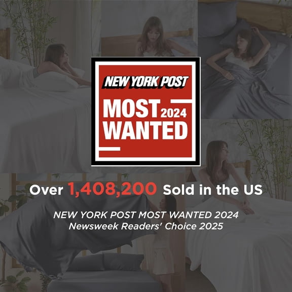 King Size Sheets Set, Cooling Sheets for Hot Sleepers, Rayon Derived from Bamboo, Breathable & Soft, Deep Pocket Up to 16 Inches, Hotel Luxury Silky Bedding, Dark Grey