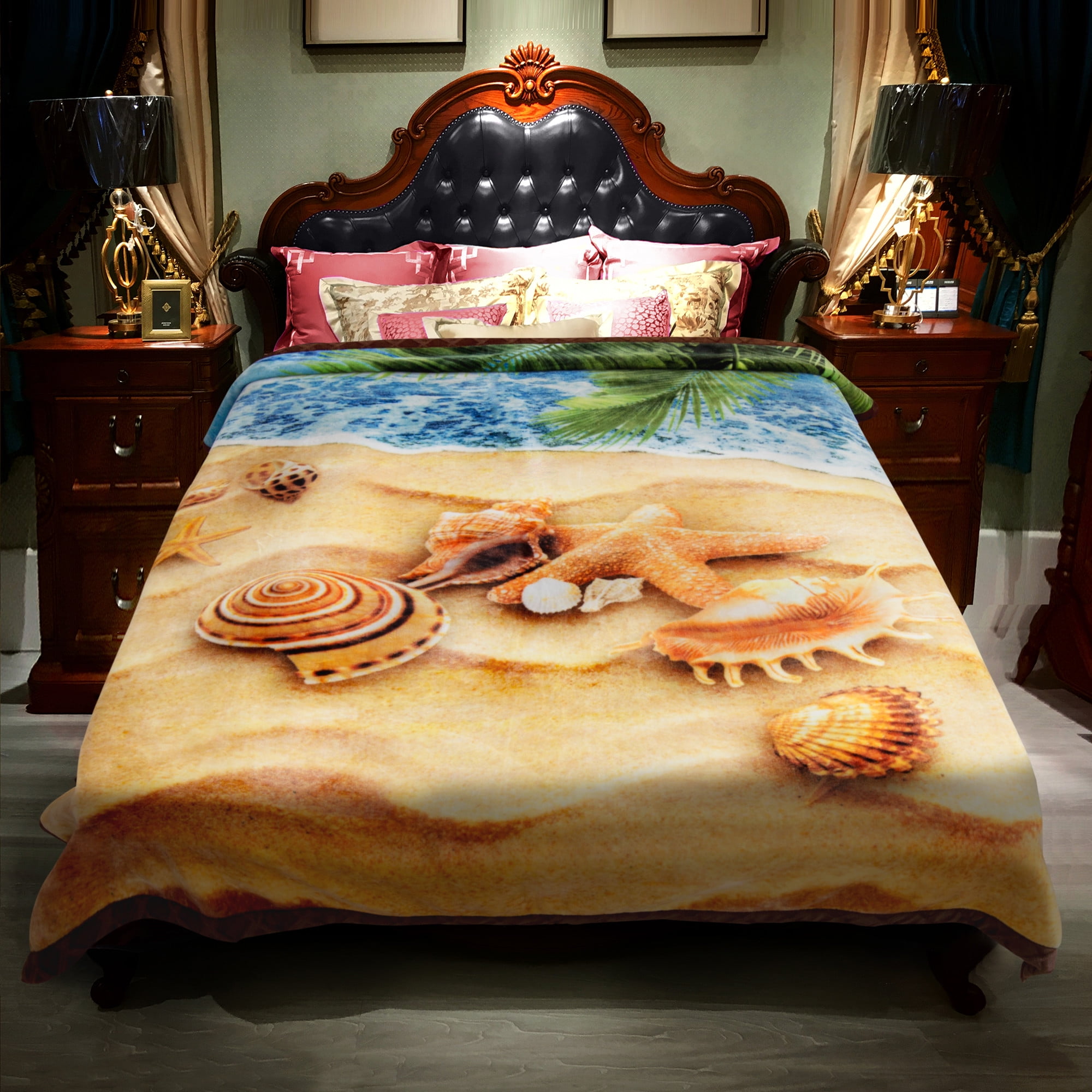 King Size Soft Plush Heavy Thick Fleece Blanket For Winter 2 Ply